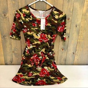 MISS MAJESTY Floral Camo Dress